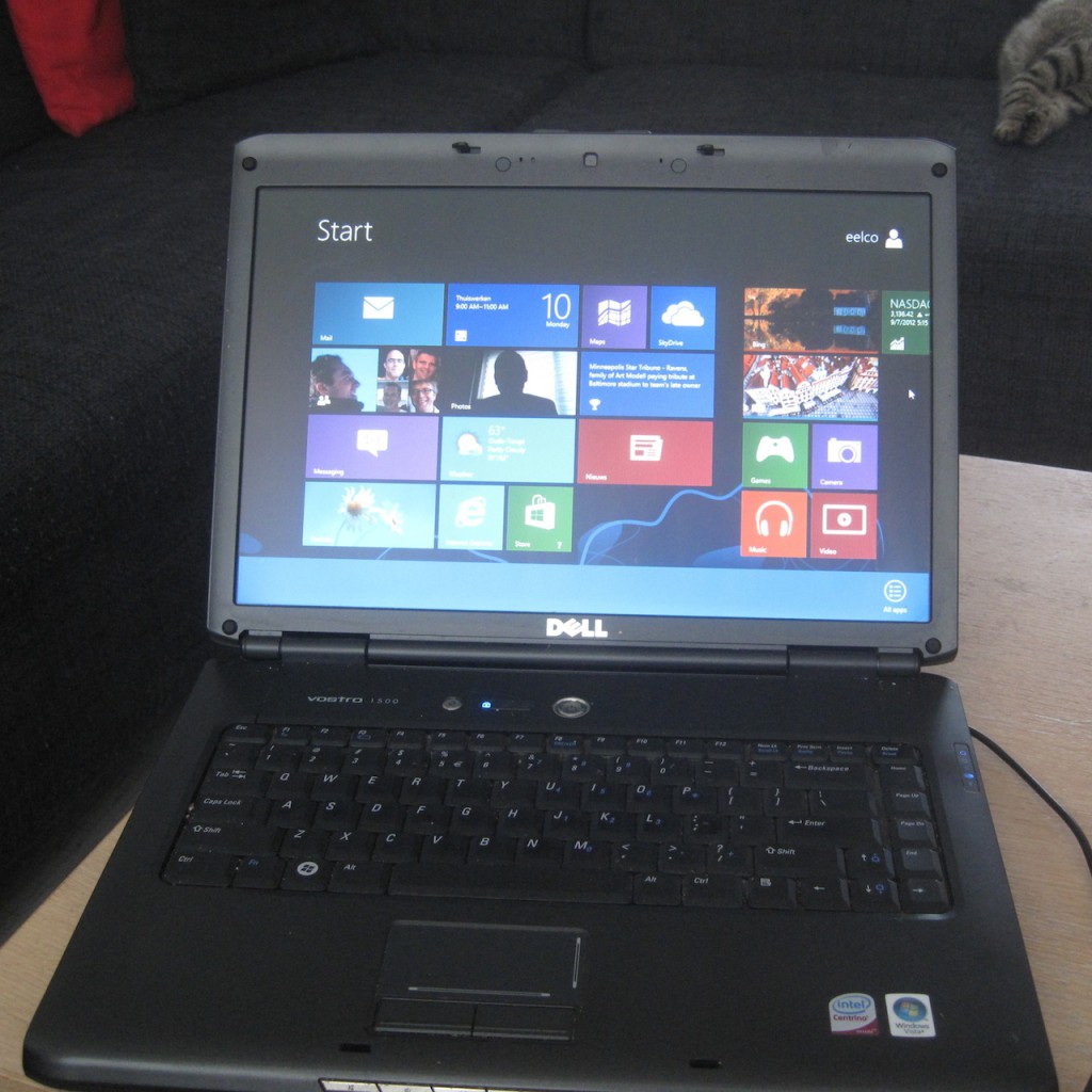 Windows 8 op een laptop