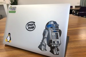 R2D2 Dell XPS with stickers